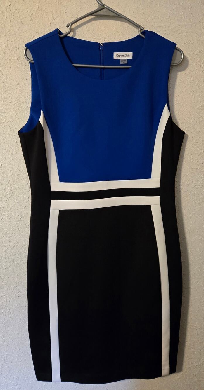 Calvin Klein colorblock dress